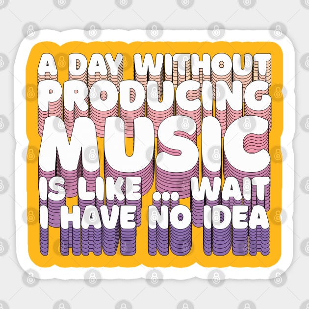 Music Production / Sound Engineer Typography Design Gift Sticker by DankFutura